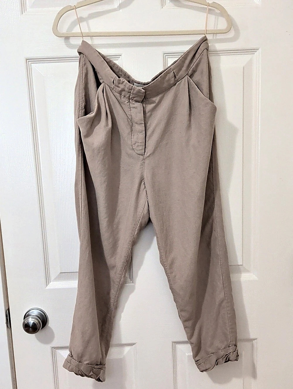 Wilfred Modern Utility Pant Cropped Linen Blend Pants Size 6